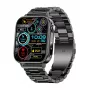 Išmanusis laikrodis Colmi P80 Steel Black su Bluetooth ir širdies ritmo matuokliu