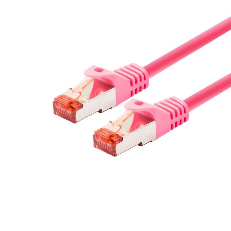 Tinklo kabelis LOGON TCR66SS030M Cat6 S/FTP (S‑STP) 3 m Magenta RJ-45–RJ-45
