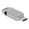 USB Flash Drive DeLOCK 64GB USB-C Type-A Apsukamas Metalinis Korpusas