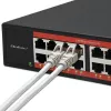 Tinklo komutatorius QOLTEC 52364 — Gigabit Ethernet PoE 16xRJ45, 2xSFP