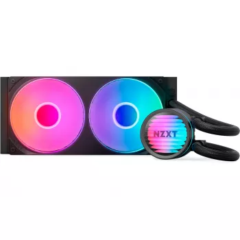 Skystas CPU aušintuvas NZXT Kraken Core RGB 240 — „All-in-One“ 240 mm radiatorius, RGB apšvietimas, juodas