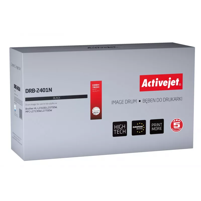 Activejet DRB-2401N būgnas (pakaitalas Brother DR-2401; Supreme; 12000 puslapių; juodas)