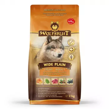 WOLFSBLUT Wide Plain Light Horse su saldžiosiomis bulvėmis – sausas šunų ėdalas – 2 kg