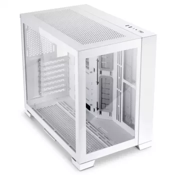 PC korpusas Lian Li O11D Mini-S Mini Tower baltas (suderinamas su SFX/SFX-L maitinimo šaltiniu)