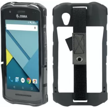 MOBILIS CASE Protech TPU dėklas TC 51/52/56/57 - Elastingas rankos dirželis su rašiklio laikikliu - Juoda spalva (052046)