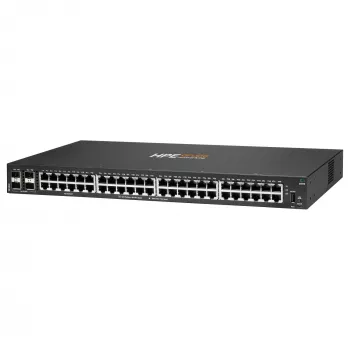 HPE - Aruba 6000 48G 4SFP jungiklis - jungiklis - L3 - valdomas - 48 x 10/100/1000 + 4 x Gigabit SFP - oro srautas iš šono į šoną - montuojamas į stovą - kintamoji srovė 100 - 127 V / 200 - 240 V