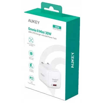 Sieninis įkroviklis PA-B1L Baltas Omnia II Mini1xUSB-C PowerDelivery 30W 5A