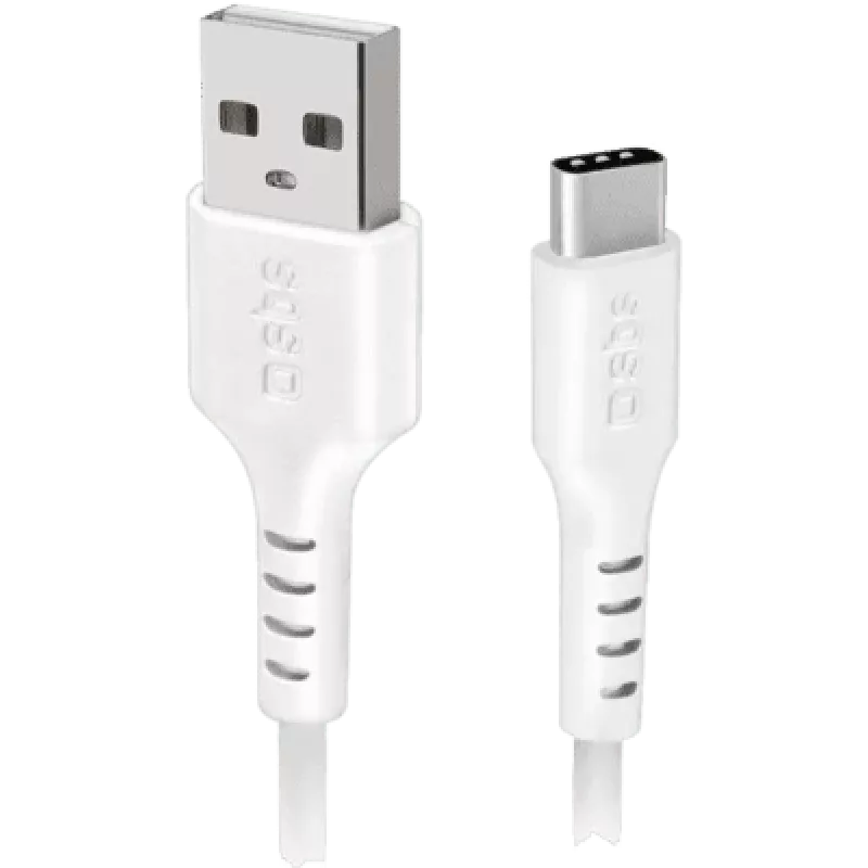 SBS USB duomenų laidas mobiliesiems telefonams 2.0/Type C 1,5 m baltas - laidas - skaitmeninis/duomenų