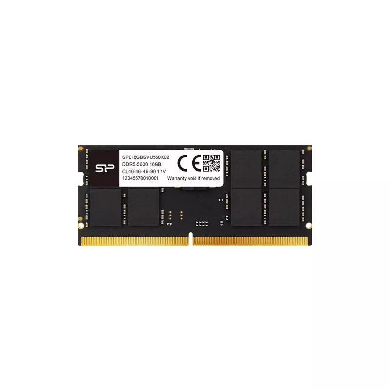 Nešiojamojo kompiuterio SODIMM DDR5 16 GB 5600 MHz RAM „Silicon Power“ (262 kontaktų, CL46, 1,1 V)