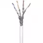 Wentronic Goobay CAT 6 tinklo kabelis, S/FTP (PiMF), baltas, 100 m – CCA vario mišinys, AWG 23/1 (vientisas), LSZH (94222)