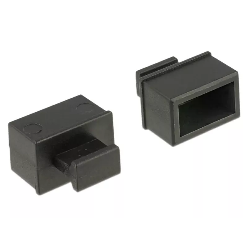 Socket safety cover DeLOCK 64021 Juoda 10 vnt.