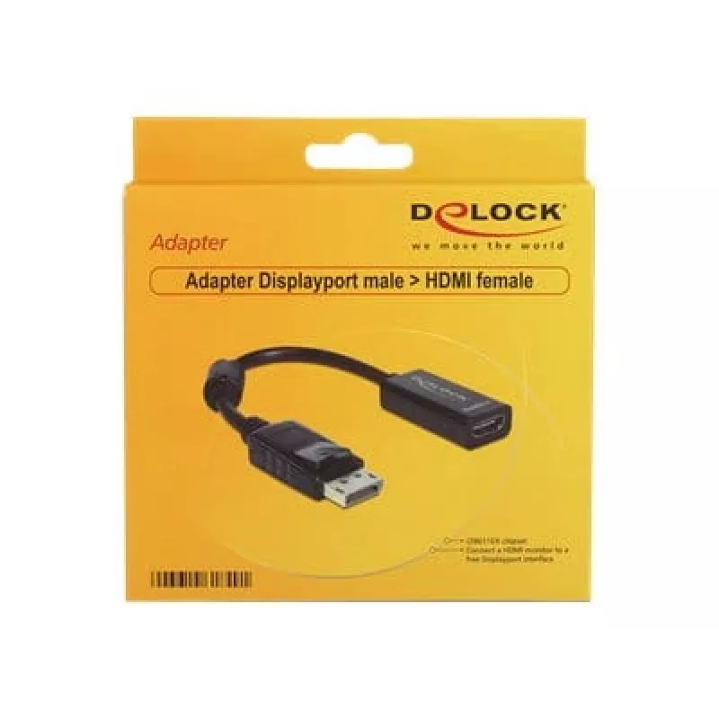 Vaizdo kabelio adapteris DeLOCK 61849 0,125 m DisplayPort į HDMI