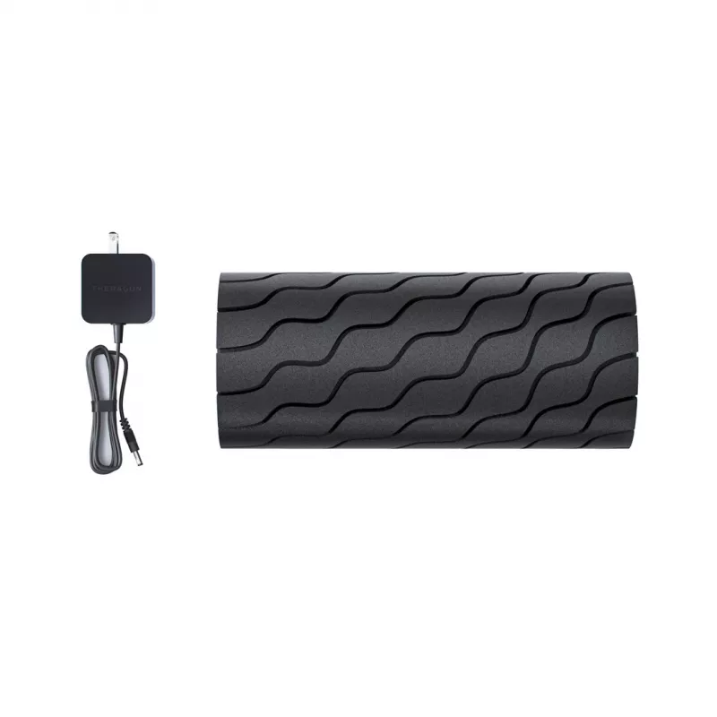 Therabody ritininis masažuoklis Theragun Roller Universal Juoda — 5 greičių, vibruojantis, 1,5 kg, 12 V, 180 min baterija