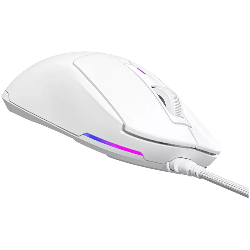 LORGAR MSA10, Ultralight Wired Gaming pelė Advanced, balta