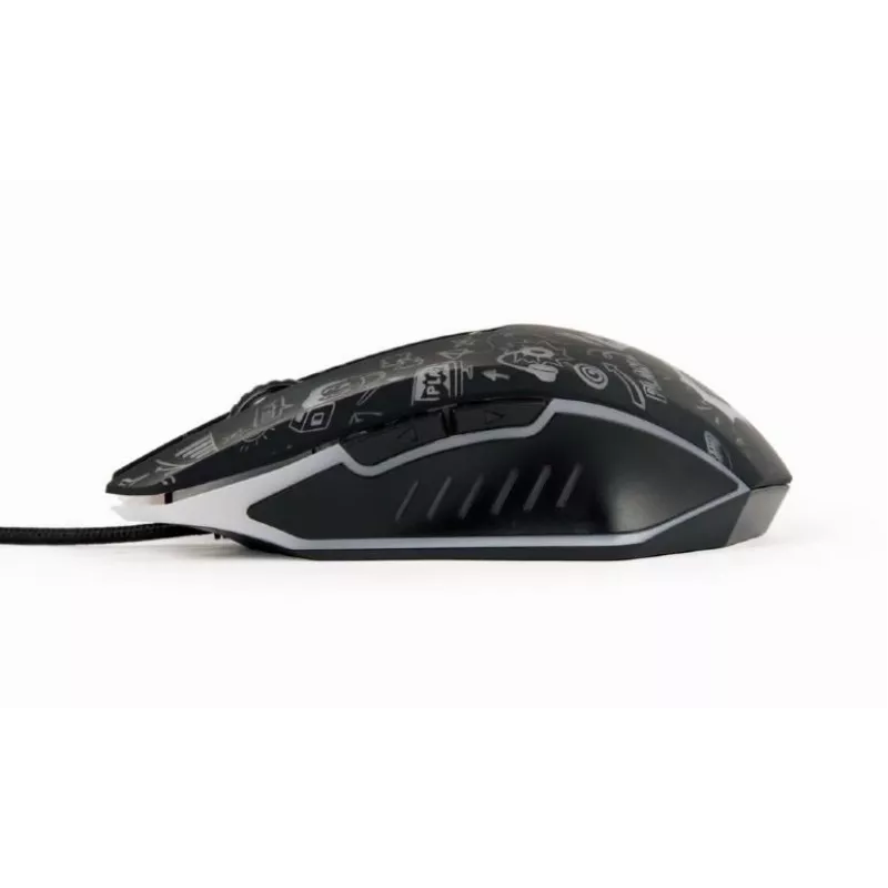 Pelė USB optinė JUODA/MUS-6B-GRAFIX-01 Gembird