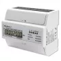 Qoltec trifazis dvikryptis elektroninis skaitiklis | DIN bėgelio energijos suvartojimo matuoklis | 400V | 100A | LCD | 4P