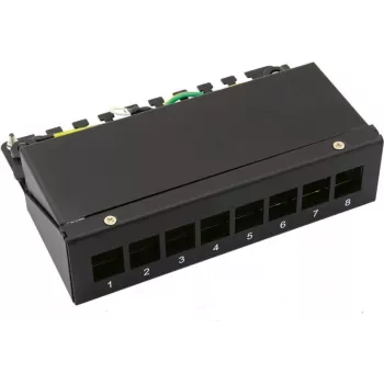 VALUE Keystone-Module Carrier, 8-Port, juoda (26.99.0331)