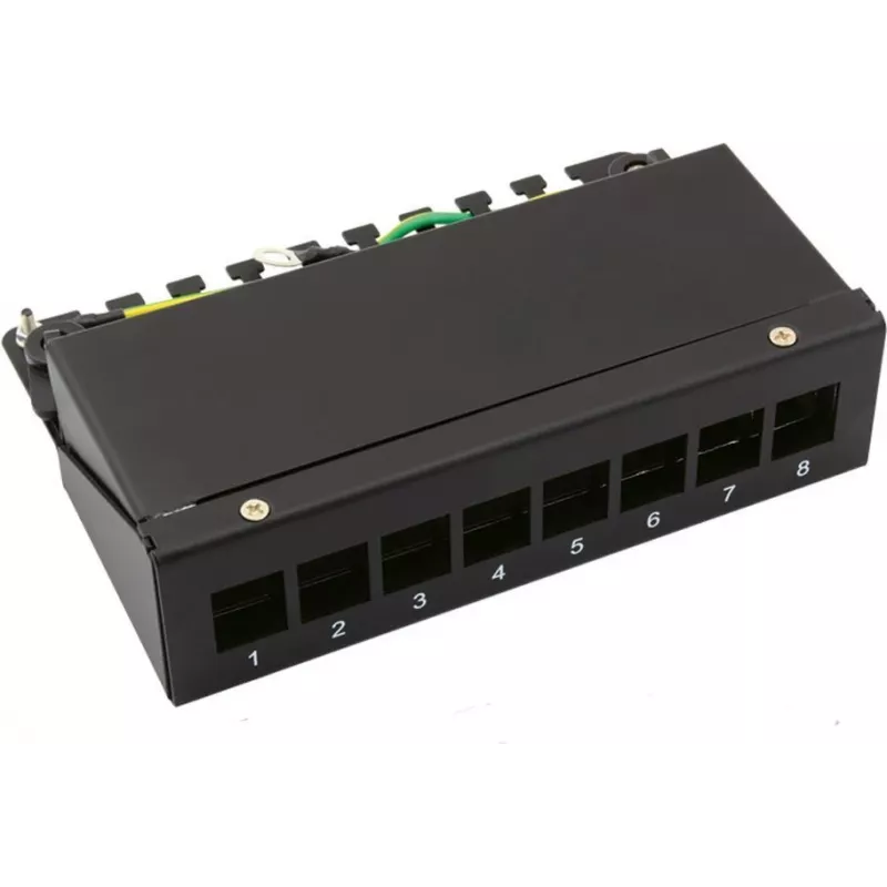 VALUE Keystone-Module Carrier, 8-Port, juoda (26.99.0331)