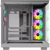 PC korpusas Thermaltake View 380 XL WS ARGB Snow White — Midi Tower, ATX palaikymas, su langu