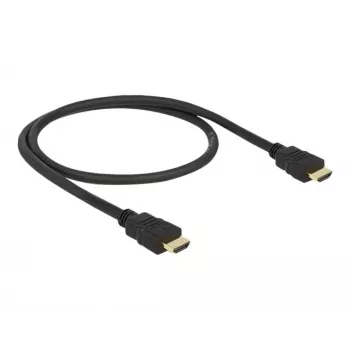 DeLOCK - Vaizdo / garso / tinklo kabelis - HDMI - 28 AWG - HDMI, 19 kontaktų (M) - HDMI, 19 kontaktų (M) - 50 cm - Juoda (84751)