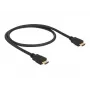 DeLOCK - Vaizdo / garso / tinklo kabelis - HDMI - 28 AWG - HDMI, 19 kontaktų (M) - HDMI, 19 kontaktų (M) - 50 cm - Juoda (84751)