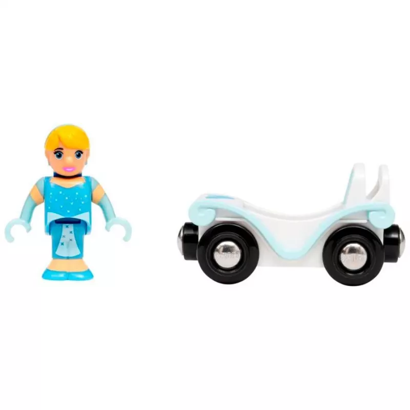 Ravensburger BRIO Disney Princess Cinderella & Wagon skalės modelio dalis / priedas, mėlyna / balta, amžius 3+