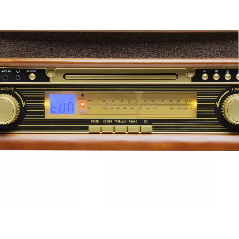 DENVER MCR-50 MK3 stiprintuvas, kasetinis CD/MP3 grotuvas, skaitmeninis grotuvas, patefonas, radijas, skaitmeninis įrašymas, 5W