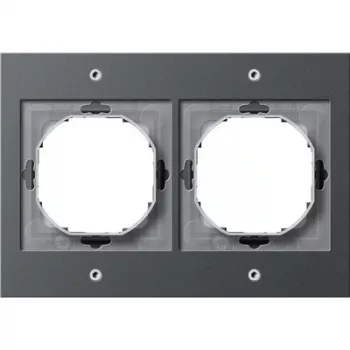 Sieninė plokštė GIRA TX_44 antracitinė, termoplastikas, 110×157 mm, įprastas dizainas