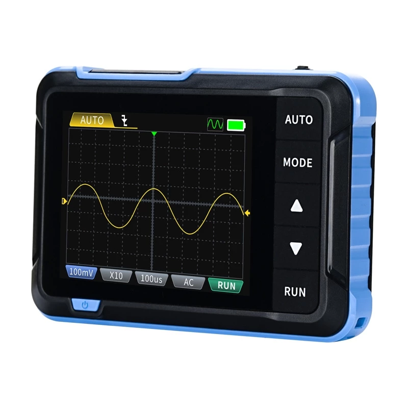 Nešiojamas 2-in-1 mini osciloskopas ir signalų generatorius Fnirsi DSO153 150 MHz dažnių juosta, 1 GS/s atrankos dažnis
