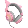Razer Kraken Kitty V3 Pro - Quartz ausinės laidinės ir belaidės, lankelis, žaidimams, USB Type-A, Bluetooth, rožinės