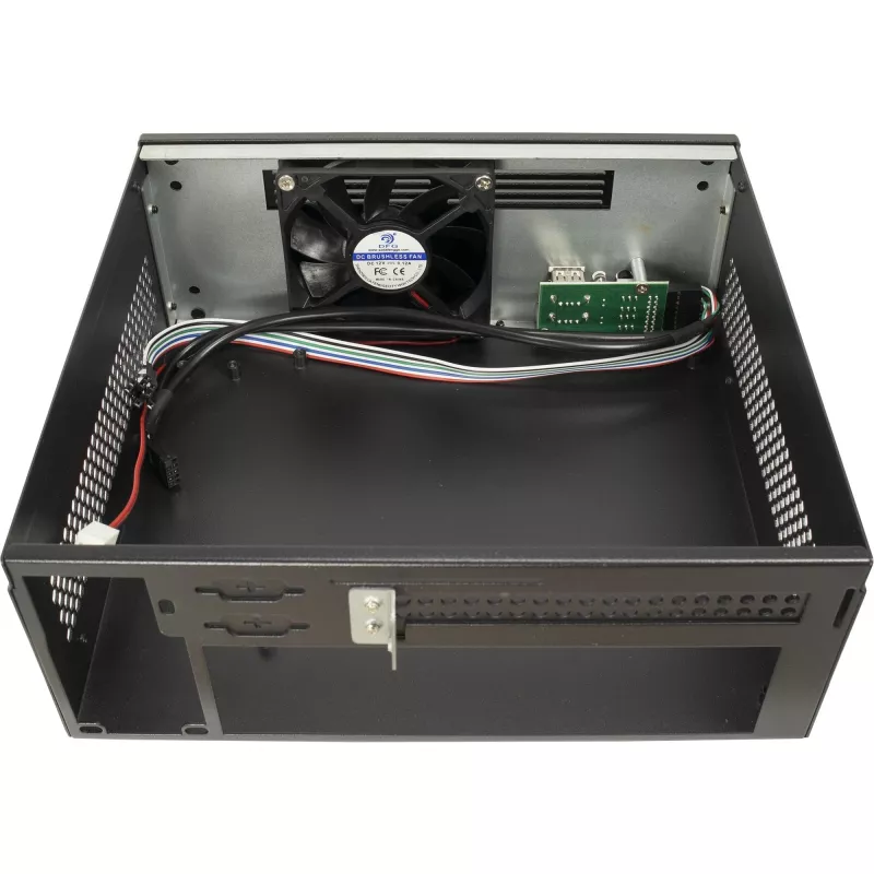 PC korpusas INTER-TECH S21 juoda/sidabrinė ATX palaikymas 6 ventiliatoriams
