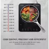 Caso ProSlim 2000 2236 Mobilus vienos zonos indukcinis kaitlentis, Stiklas, Jutiklinis valdymas, Juoda