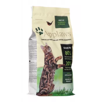 Sausas kačių maistas Applaws Adult Chicken & Lamb 2 kg — be grūdų, 36% baltymų, 16% riebalų