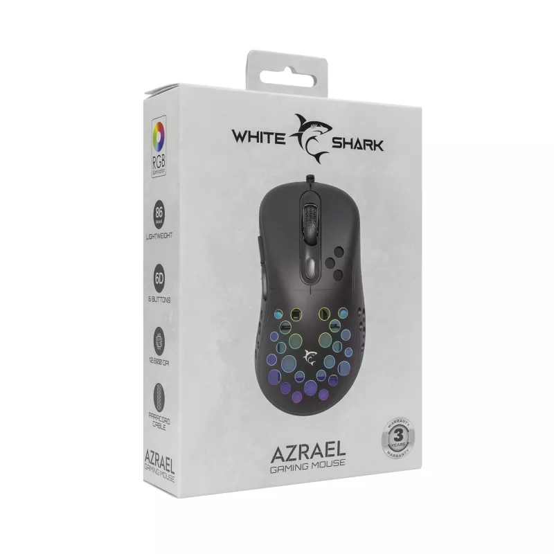 Pelė White Shark GM-5013 Azrael Juoda USB