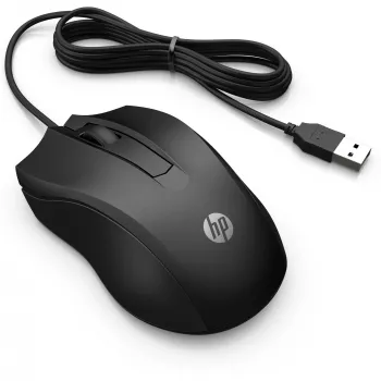 HP Wired pelė 105, abiem rankoms tinkama, optinė, USB Type-A, 1600 DPI, juoda