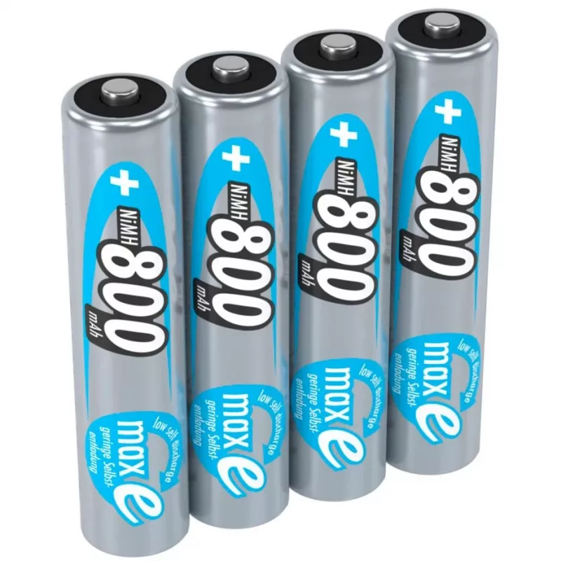 1x4 Ansmann maxE NiMH įkraunamos baterijos Micro AAA 800 mAh 5035042