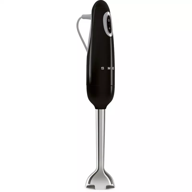 Panardinamasis trintuvas Smeg HBF03BLEU — 700 W rankinis trintuvas, 1,4 L indas, nerūdijančio plieno peilis, juodas