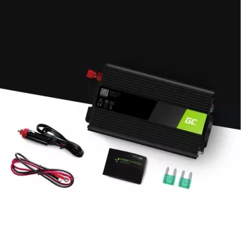 Automobilinis inverteris Green Cell INV01DE 300 W DC‑to‑AC, 12 V į 230 V, 1×USB, LED, aktyvus aušinimas