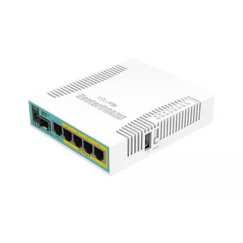 Mikrotik hEX PoE laidinis maršrutizatorius Baltas