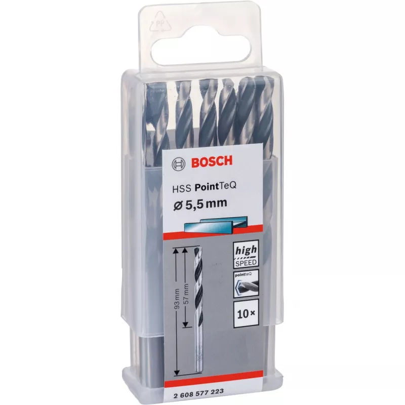 Sraigtinis grąžtas Bosch HSS PointTeQ 5,5 mm 10 vnt.