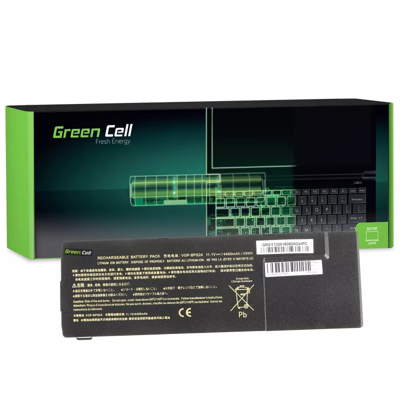 Baterija Green Cell SY14, skirta Sony VAIO PCG-71211M PCG-61211M PCG-71212M