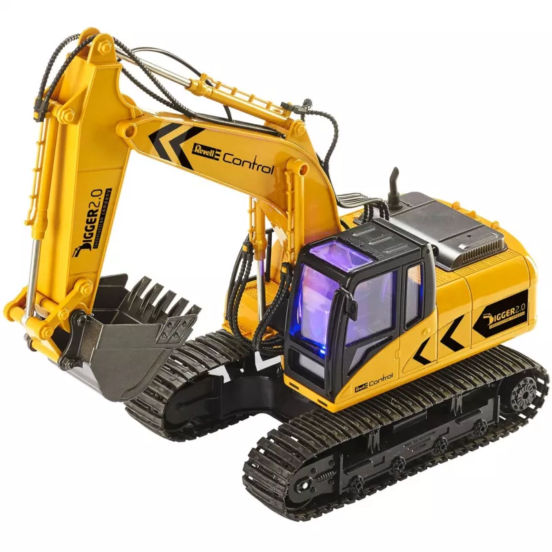 Revell Digger 2.0 - Ekskavatorius - Elektrinis variklis - 1:16 - Paruoštas naudoti (RTR) - Juoda - Geltona - Digger 2.0 (24924)