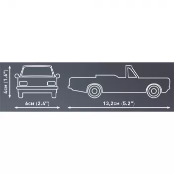 Cobi konstrukcinis žaislas Opel Rekord C 1700 L Cabriolet modelio rinkinys, mastelio modelio konstravimo rinkinys