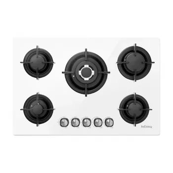 ISEASY MGBG-775 dujinė kaitlentė su 5 degikliais (balta)