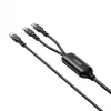 USB-C 2 viename laidas Unitek C14146ABK01 1,8 m, USB-C į USB-C, 100 W PD, juodas