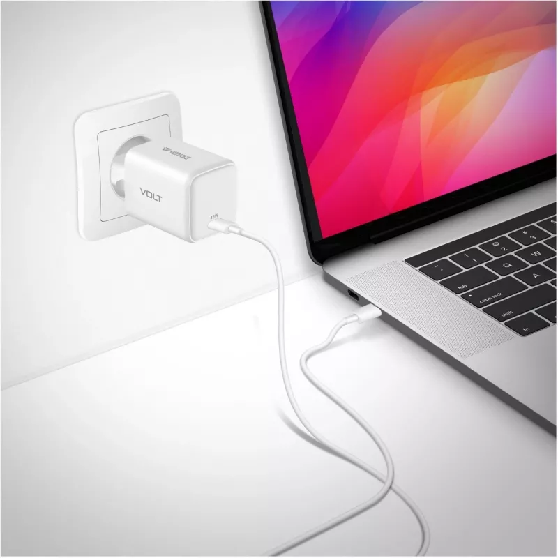 USB-C įkroviklis YENKEE G45 VOLT 45W Power Delivery 3.0, 3A išvestis