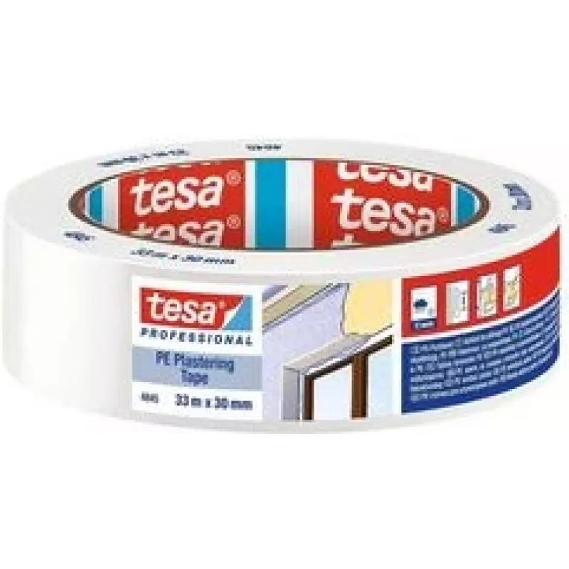 tesa 04845-00000-00 Putzband balta (P x P) 33,00 m x 30,00 mm 33 m (04845-00000-00)