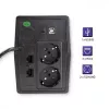 Qoltec Monolith nepertraukiamo maitinimo šaltinis (UPS) Dvigubo keitimo (Online) 1 kVA 600 W 2 SCHUKO lizdai
