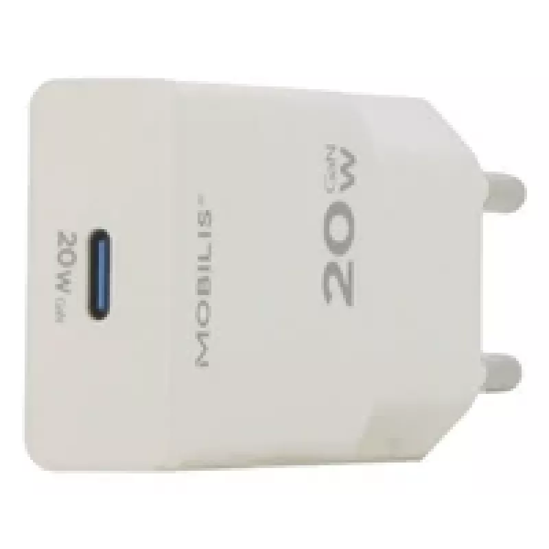 Mobilis Energia 20 W sieninis USB-C įkroviklis baltas – Įkroviklis (020025)