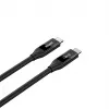 USB-C laidas Unitek C14100ABK01-2M — 2 m, 100W galios tiekimas, 40 Gbps duomenų